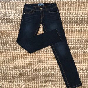 Dark denim skinny jeans